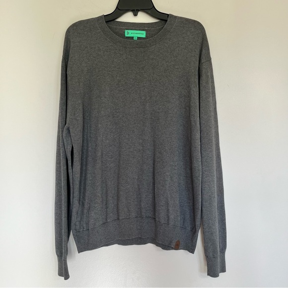 Mio Merino Other - Men’s Mio Marino Fine Cotton Long Sleeve Crewneck Sweater Size 3XL‎ Gray Preppy